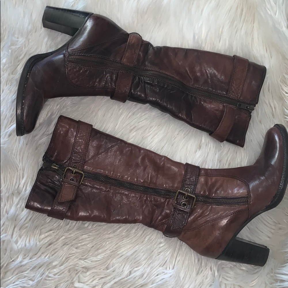 Nina quei rare vintage leather boots sz 7